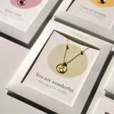 Ketting Rond Lichtgroen – You Are Wonderful