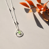 Ketting Rond Lichtgroen – You Are Wonderful