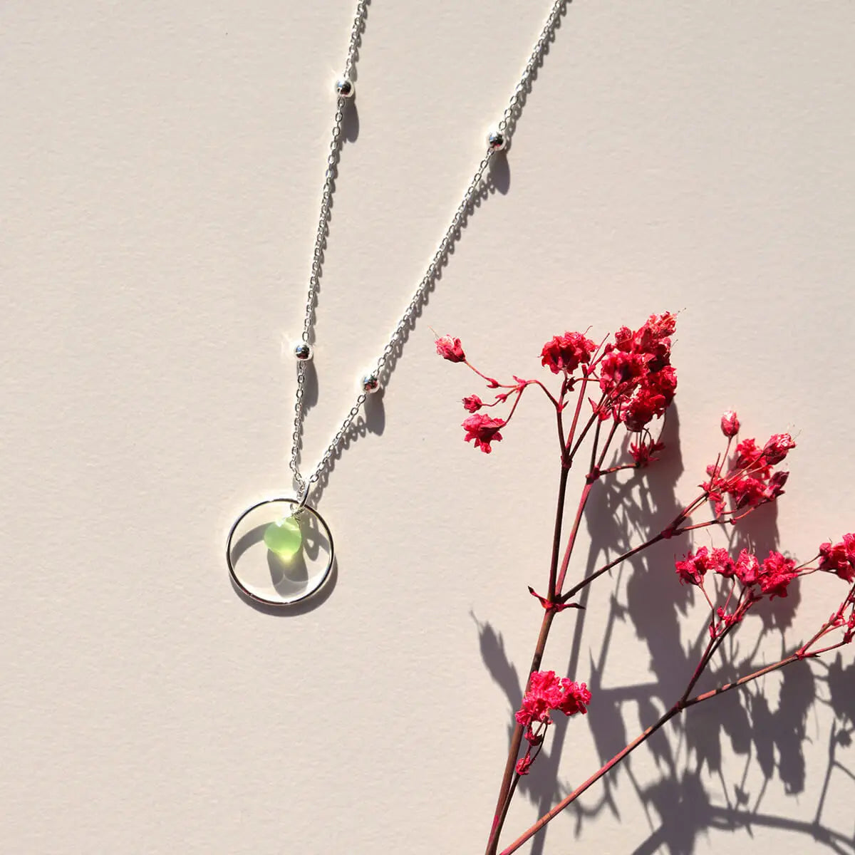 Ketting Rond Lichtgroen – You Are Wonderful