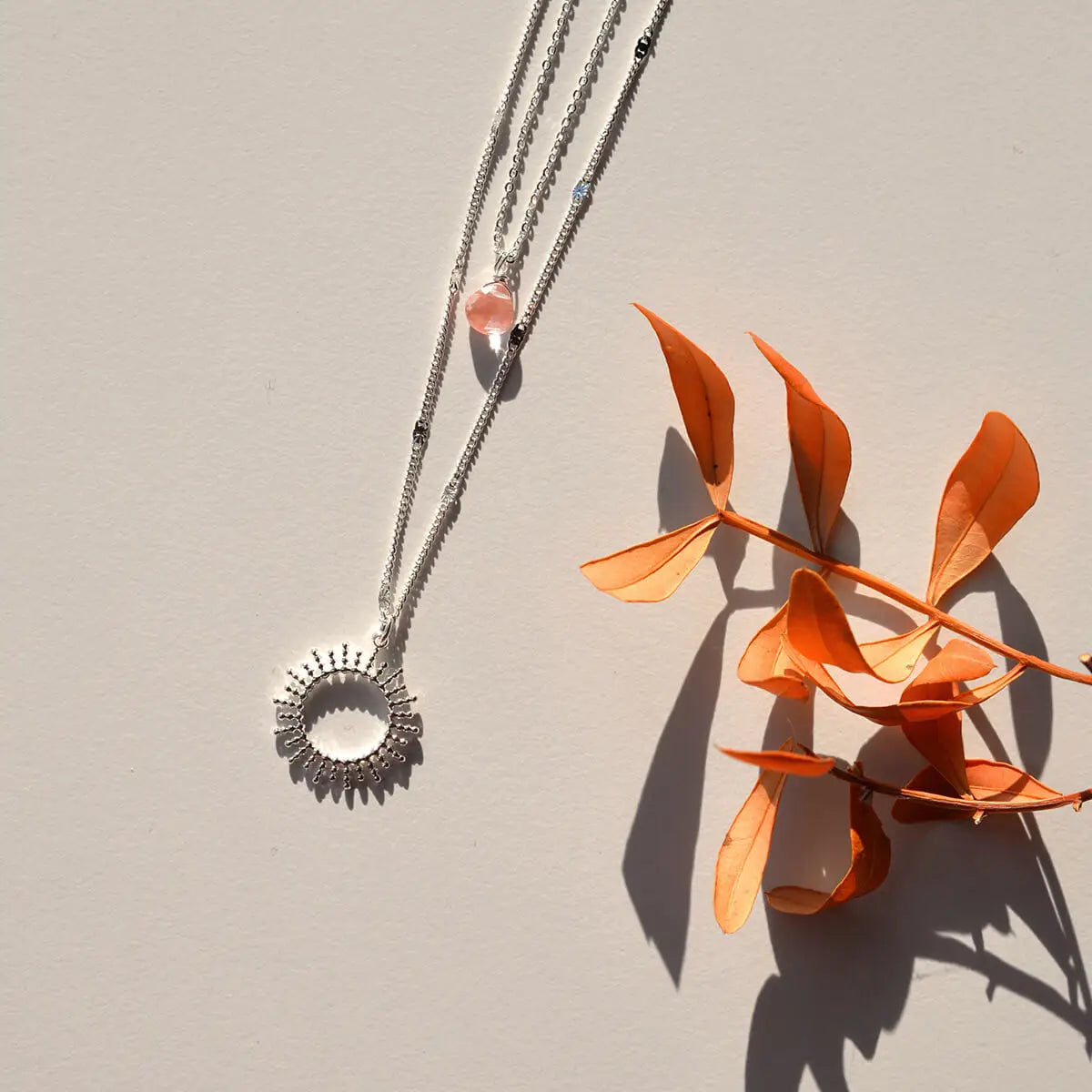 Ketting Zon Lichtroze – Congratulations