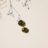 Connecting Buttons – Olive Green Satin