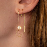 Gold Leaf Earrings – Moonlight 