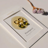 Cheers Pearl Earring – Green With Pearl