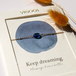 Armband Blauw - Keep dreaming - shopvinoos