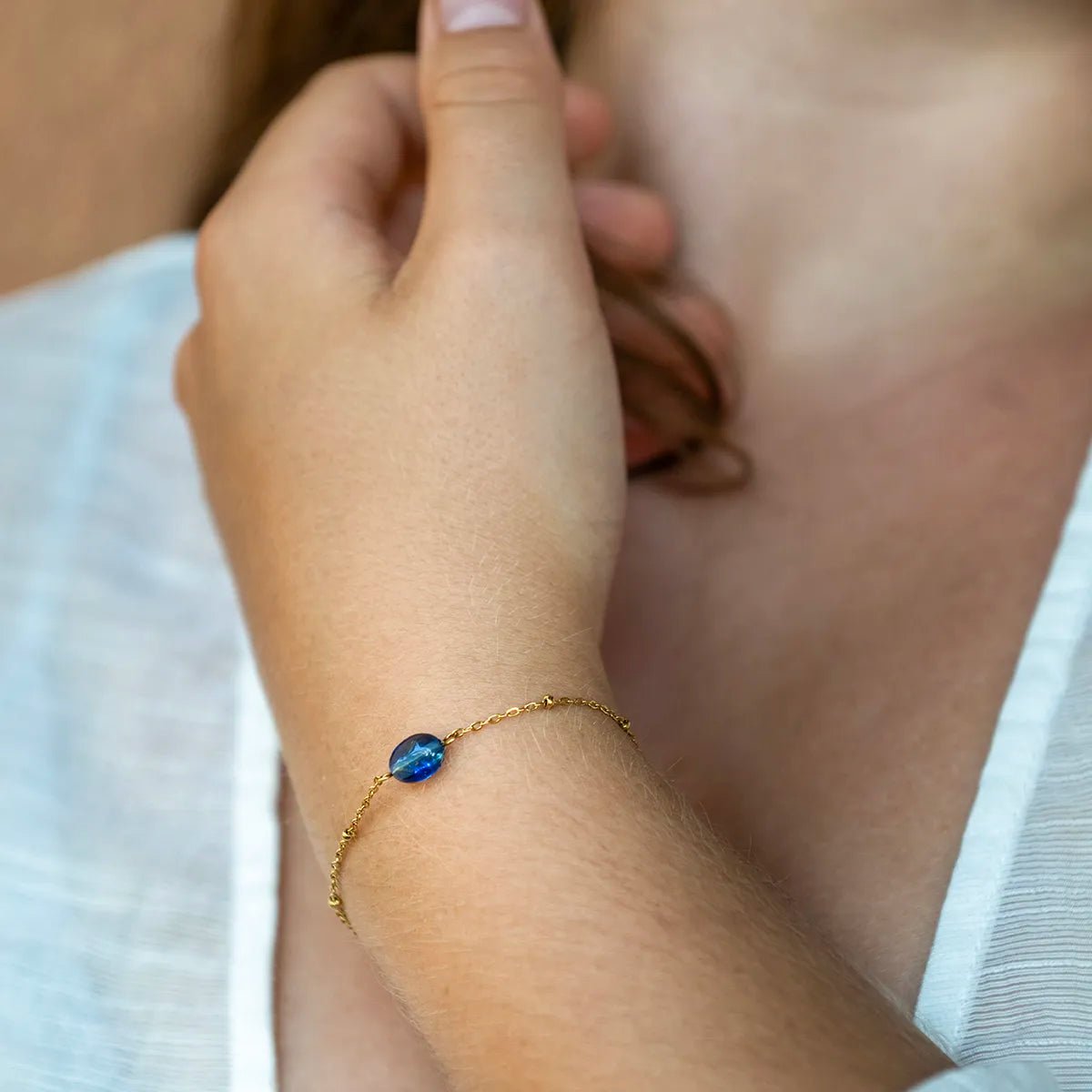 Armband Blauw - Keep dreaming - shopvinoos