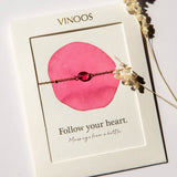 Armband Fuchsia - Follow your heart - shopvinoos
