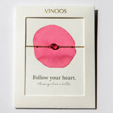 Armband Fuchsia - Follow your heart - shopvinoos