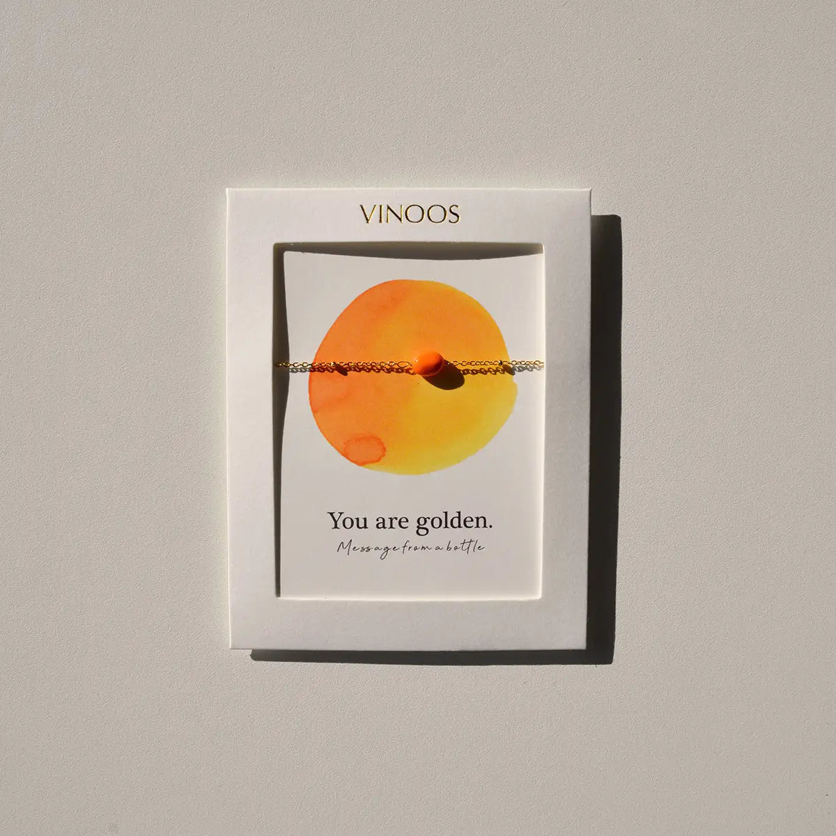 Armband Oranje - You are golden. - shopvinoos