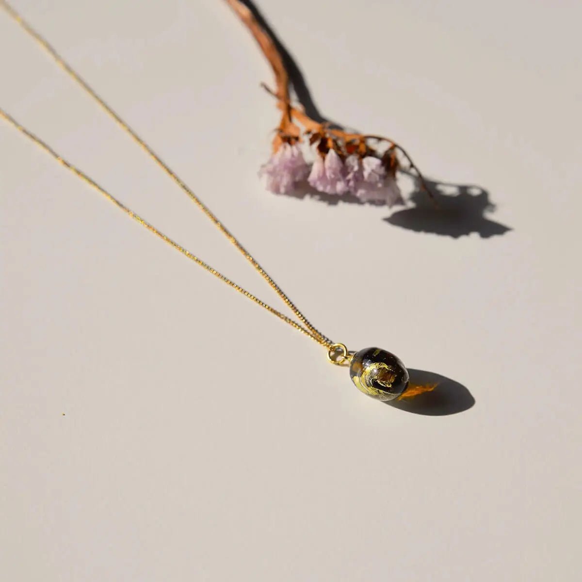 Cheers! Ketting - Kastanjebruin met goud - shopvinoos