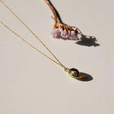 Cheers! Ketting - Kastanjebruin met goud - shopvinoos