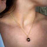 Cheers! Ketting - Kastanjebruin met goud - shopvinoos