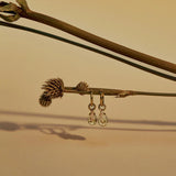 Feest! Oorbel – Bladgoud Glitters - shopvinoos