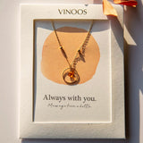 Ketting Cirkel Amber - Always with you. - shopvinoos