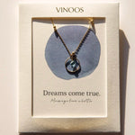 Ketting Cirkel Blauw - Dreams come true. - shopvinoos