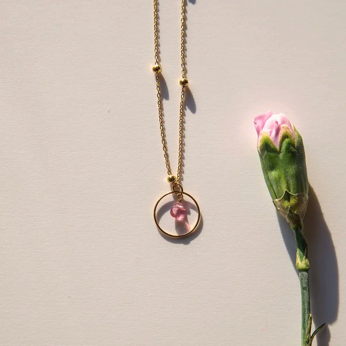 Ketting Cirkel Fuchsia - Cherish you. - shopvinoos