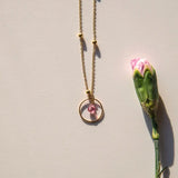 Ketting Cirkel Fuchsia - Cherish you. - shopvinoos