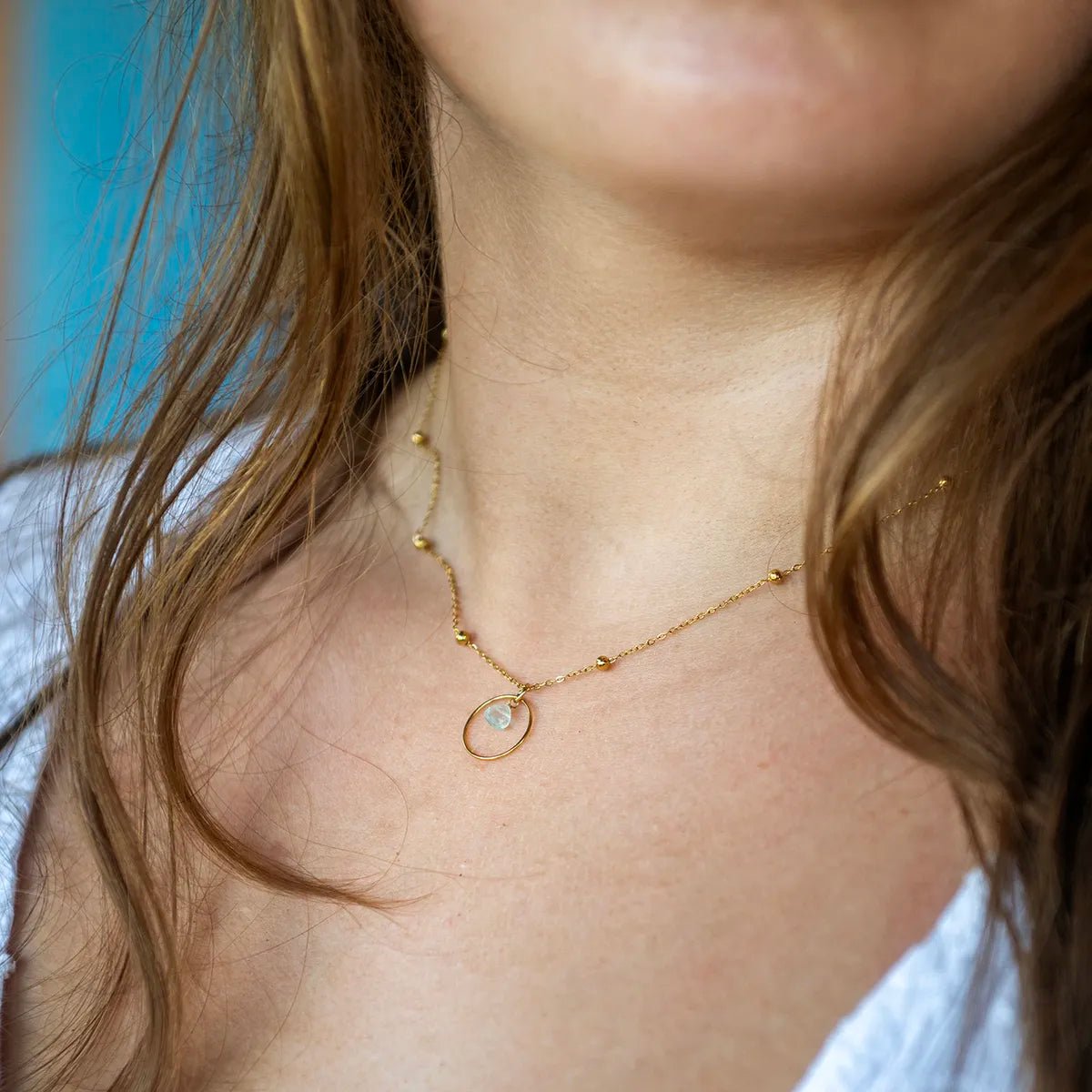 Ketting Cirkel Oceaan - Pure you. - shopvinoos