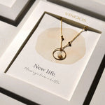 Ketting Rond Crème – New Life - shopvinoos