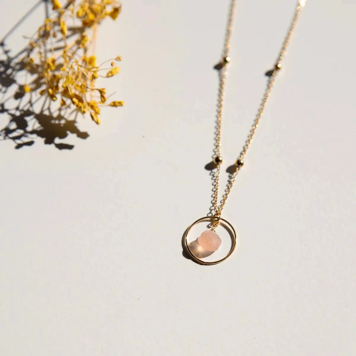 Ketting Rond Lichtroze – Thinking Of You - shopvinoos