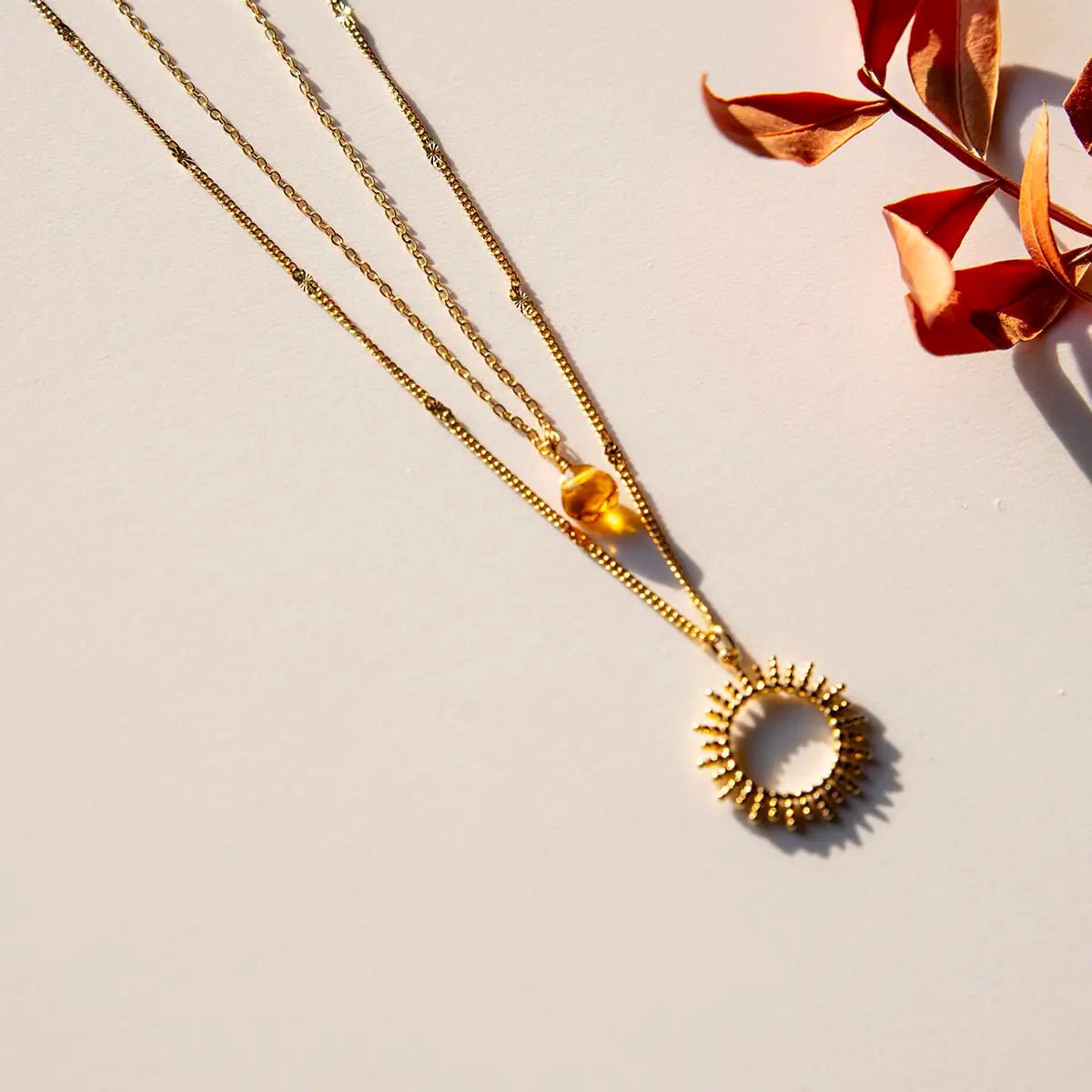 Ketting Zon Amber - Inner glow. - shopvinoos