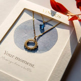 Ketting Zon Blauw - Your moment. - shopvinoos