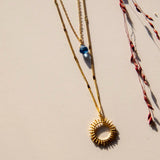 Ketting Zon Blauw - Your moment. - shopvinoos