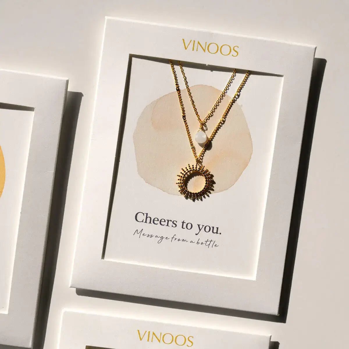 Ketting zon Crème – Cheers To You - shopvinoos
