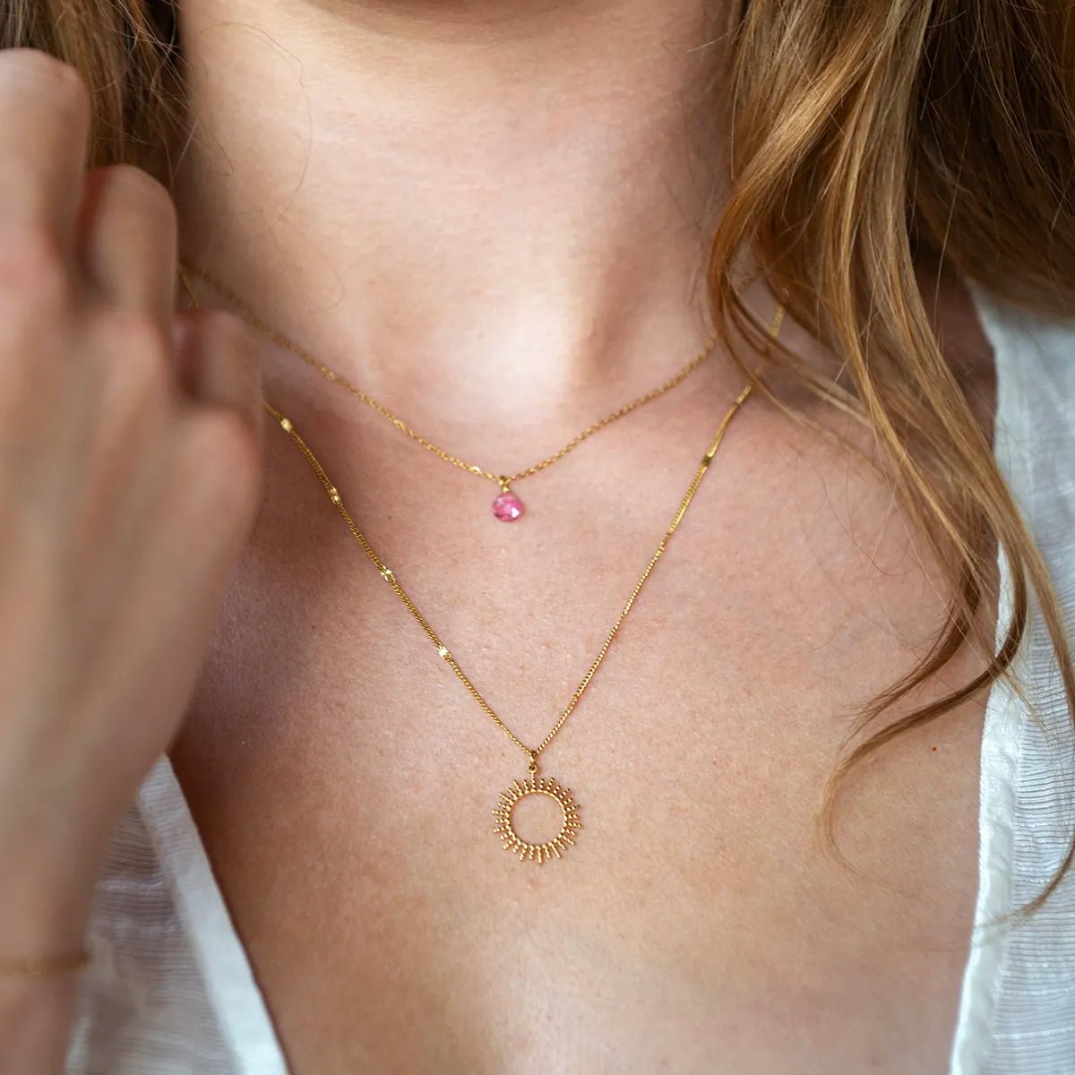 Ketting Zon Fuchsia - Keep blooming. - shopvinoos