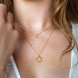 Ketting Zon Fuchsia - Keep blooming. - shopvinoos