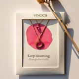Ketting Zon Fuchsia - Keep blooming. - shopvinoos