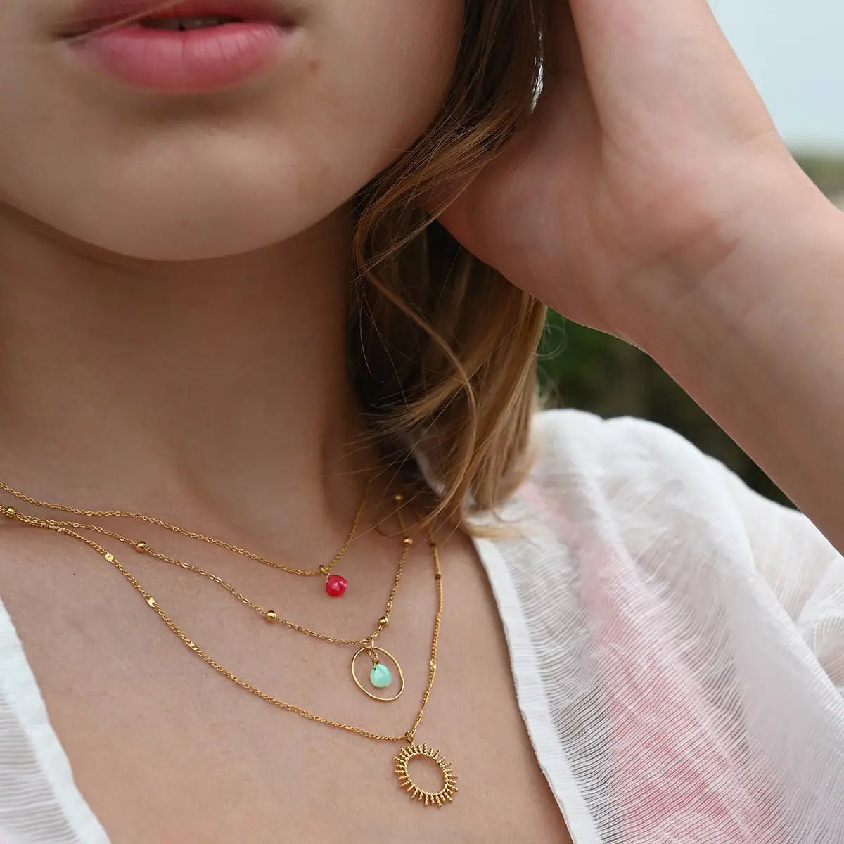 Ketting Zon Fuchsia - Keep blooming. - shopvinoos