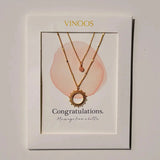 Ketting Zon Lichtroze – Congratulations - shopvinoos