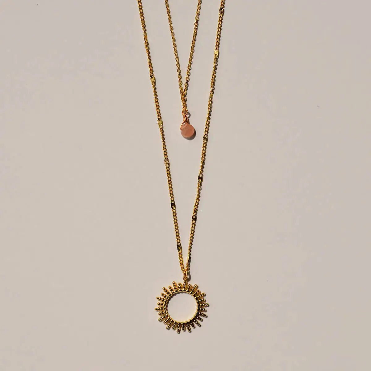 Ketting Zon Lichtroze – Congratulations - shopvinoos