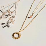 Ketting Zon Lichtroze – Congratulations - shopvinoos