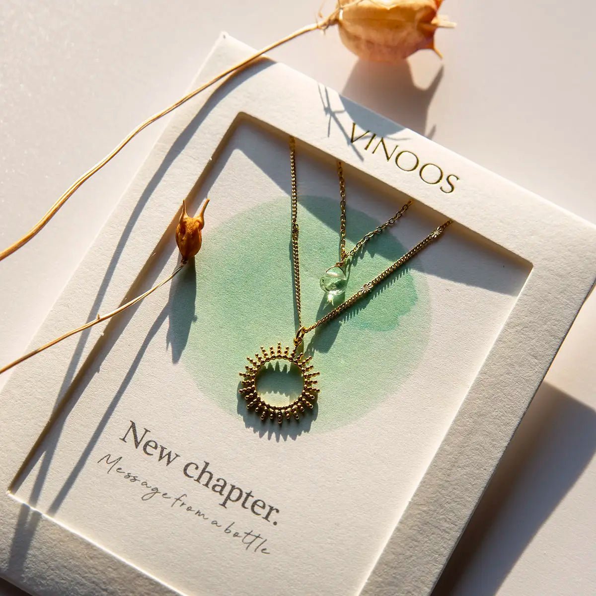 Ketting Zon Mint - New chapter. - shopvinoos