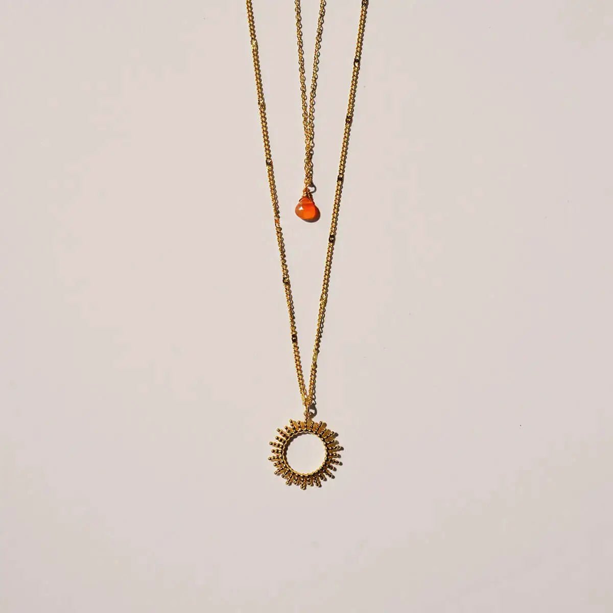 Ketting Zon Oranje – You Are Beautiful - shopvinoos