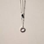 Ketting zon zilver zwart - always sparkle - shopvinoos
