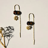 Oorbellen Goudbruin – Sunshine - shopvinoos