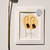 Oorbellen Goudbruin – Sunshine - shopvinoos