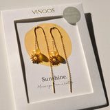 Oorbellen Zon - Pearl - shopvinoos