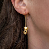 Oorbellen Zon - Pearl - shopvinoos