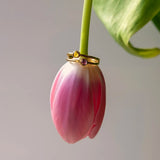 RING DUBBEL GOUD - AMBER / FUCHSIA - shopvinoos
