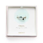 Ring Dubbel Zilver - Turquoise / Zwart - shopvinoos