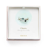 Ring Dubbel Zilver - Turquoise / Zwart - shopvinoos