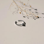 Ring Enkel Zilver - Zwart - shopvinoos