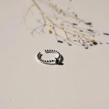 Ring Enkel Zilver - Zwart - shopvinoos