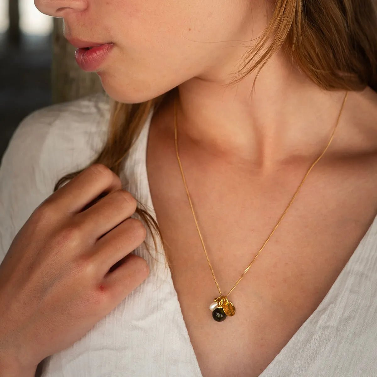 Stilte. Bedelketting – Groen - shopvinoos