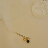You are my universe. Bedelketting - Groen met bedels - shopvinoos