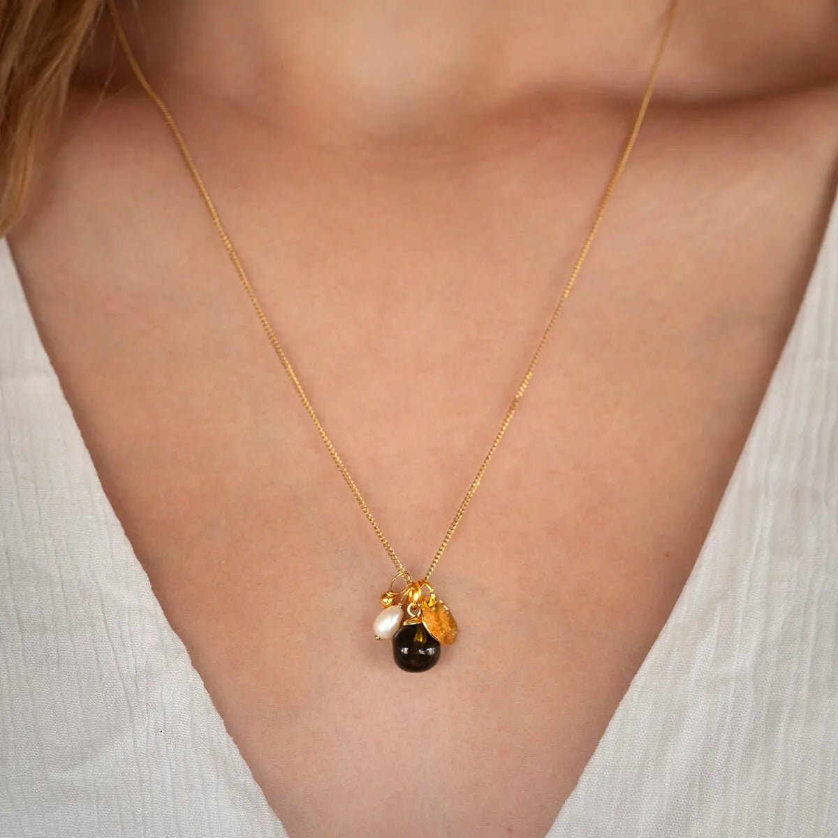 You are my universe. Bedelketting - Groen met bedels - shopvinoos