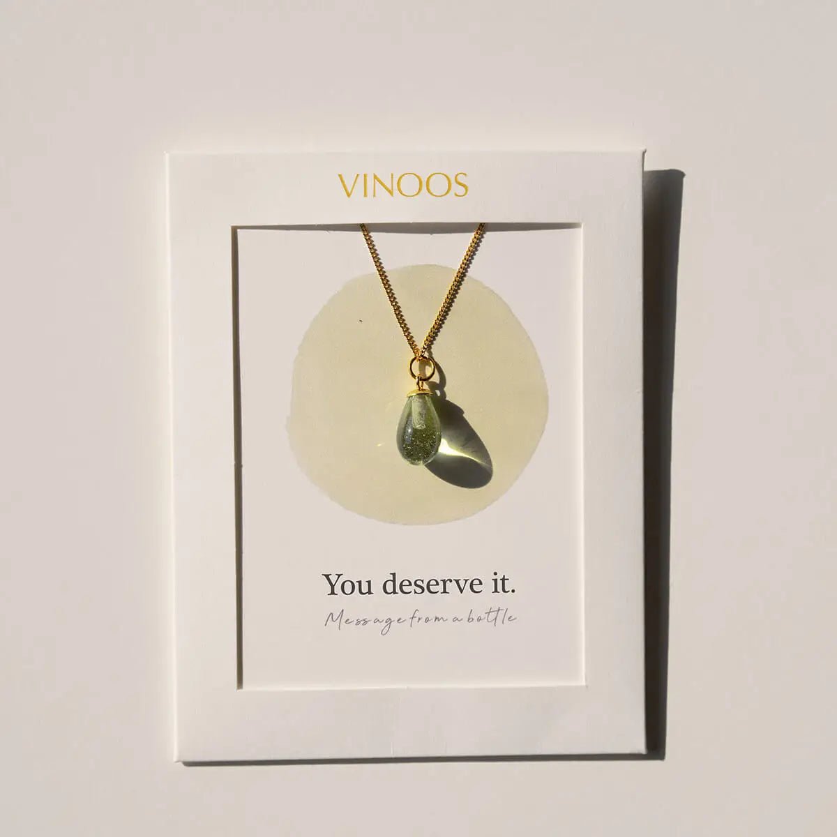 You deserve it. Ketting - Turquoise - shopvinoos
